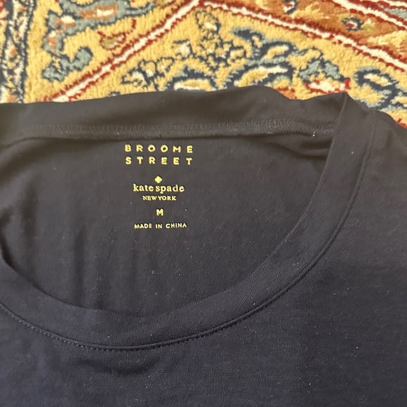 Kate Spade Navy Starry Ruffle Top - Picture 2 of 4